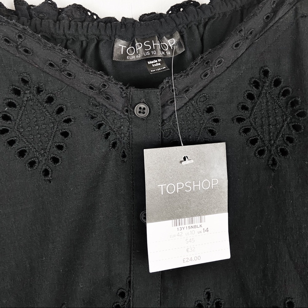 NWT TOPSHOP || Broderie Camisole Top - Picture 5 of 8